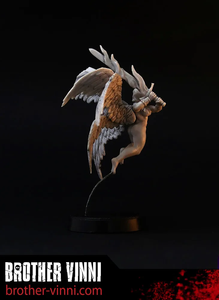 Brother Vinni Angel figurine résine 28mm six ailes flamme