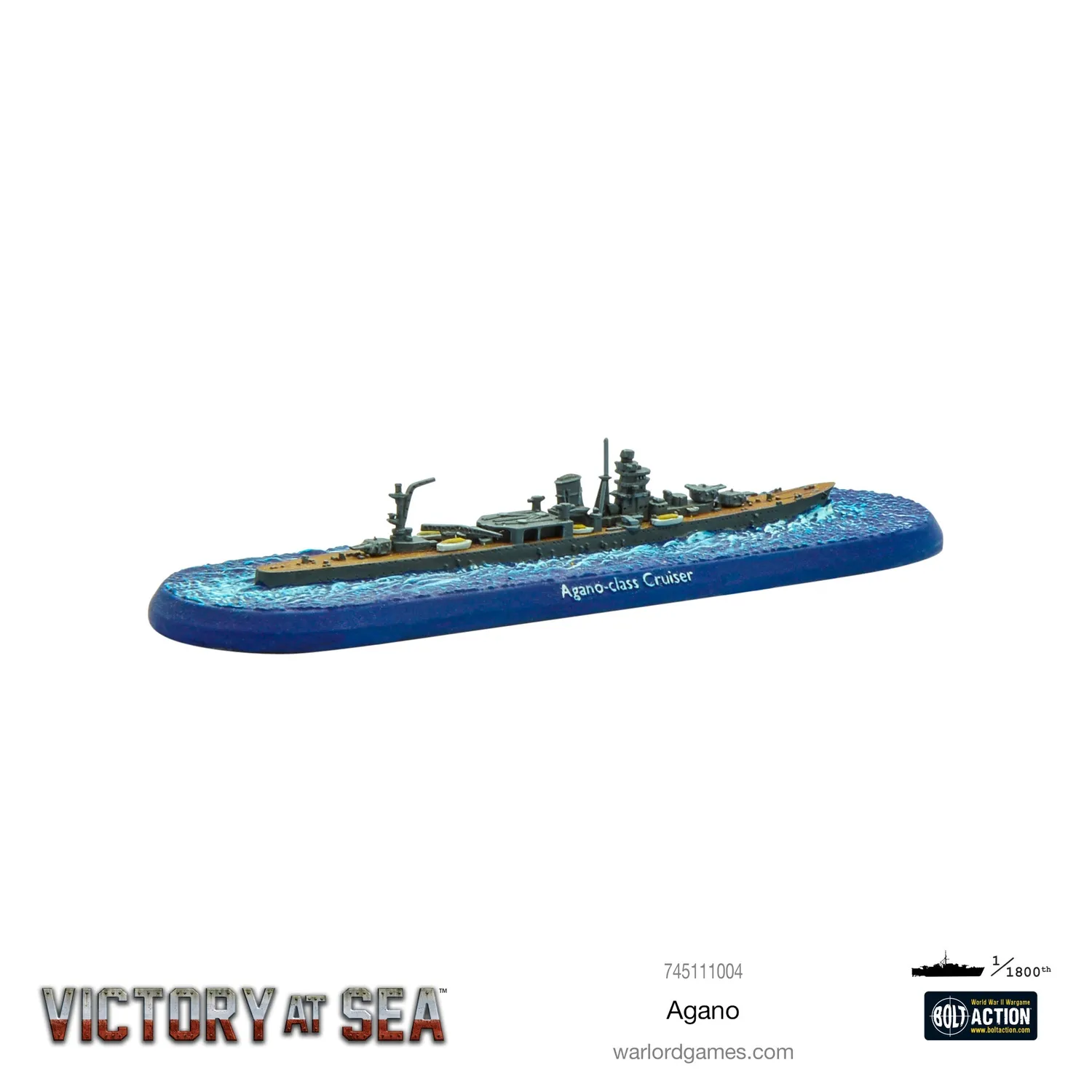 Bolt Action Victory at Sea Agano navire résine japonais