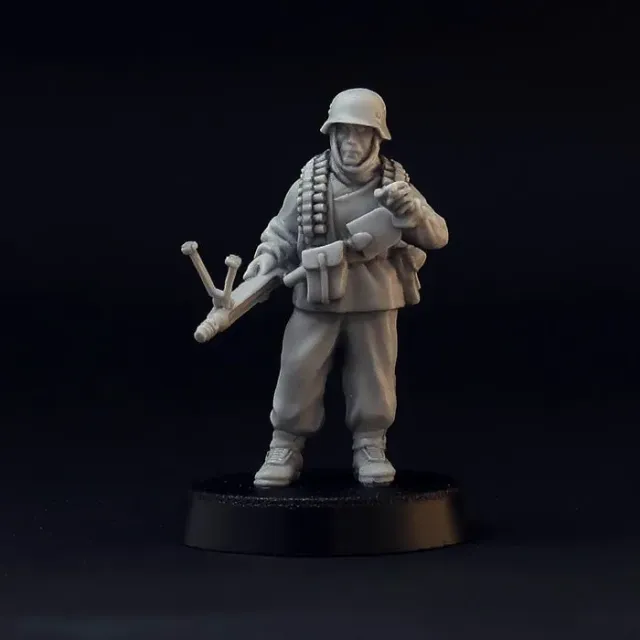 Brother Vinni soldat allemand MG42 figurine résine 28mm