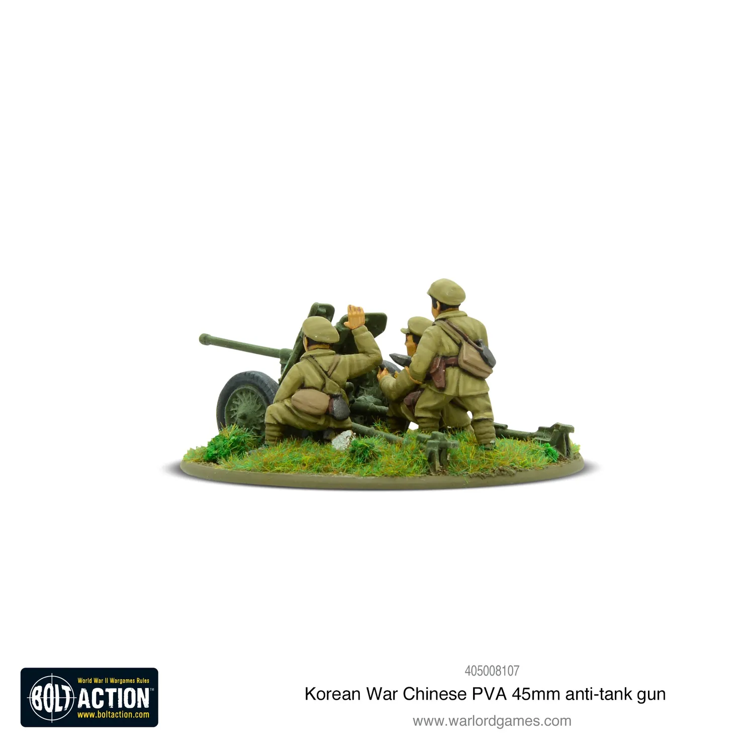 Bolt Action Korean War Chinese PVA 45mm canon métal