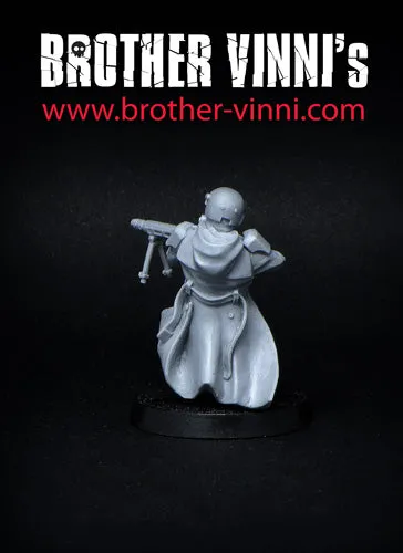 Brother Vinni Veteran Chaingunner figurine 28mm mitrailleur