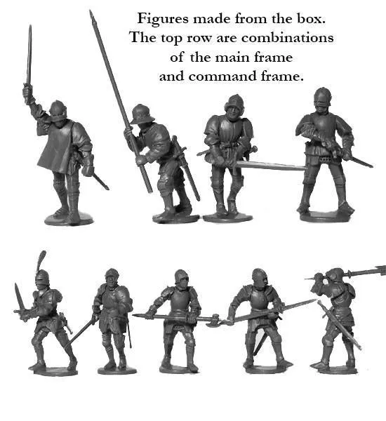 Perry Miniatures Foot Knights 1450-1500 boîte 38 figs