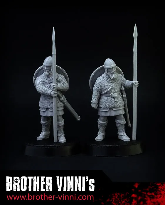 Brother Vinni Vikings figurines résine 28mm x2