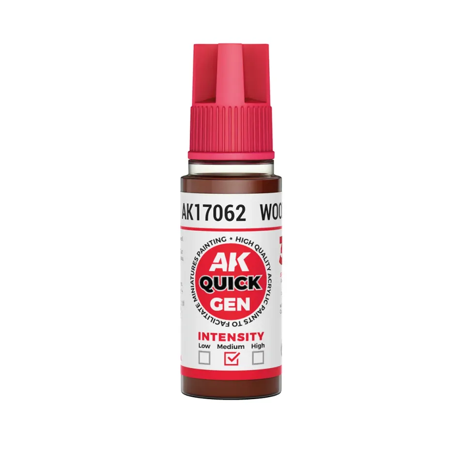 AK Interactive Quick Gen Wood peinture marron 18 ml