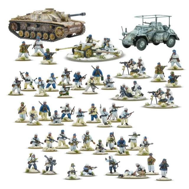 Bolt Action Fallschirmjäger Winter Starter Army figurines