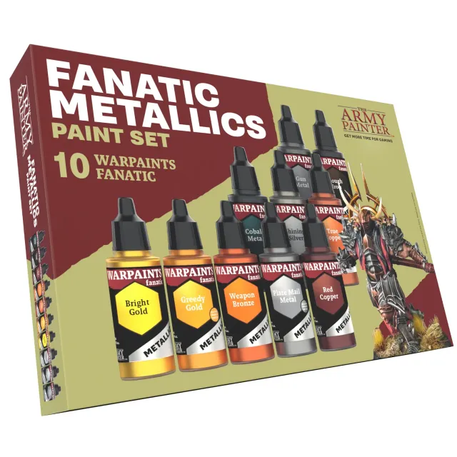 Army Painter Warpaints Fanatic Metallics set 10 peintures 18ml