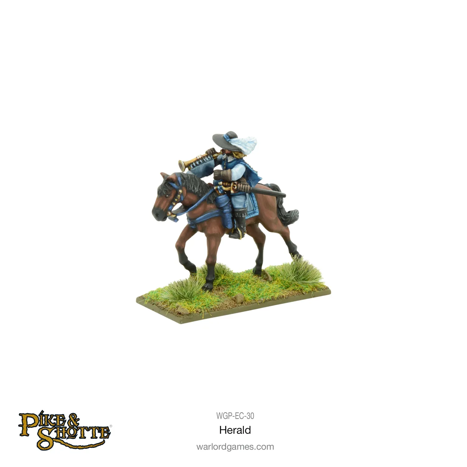 Warlord Games Pike & Shotte Herald figurine montée métal