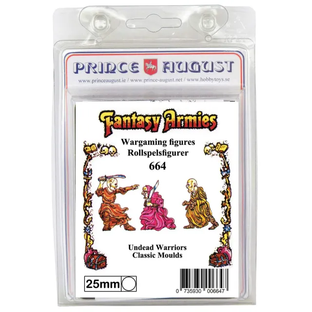 Prince August Fantasy Armies PA664 moule guerriers morts-vivants 25 mm
