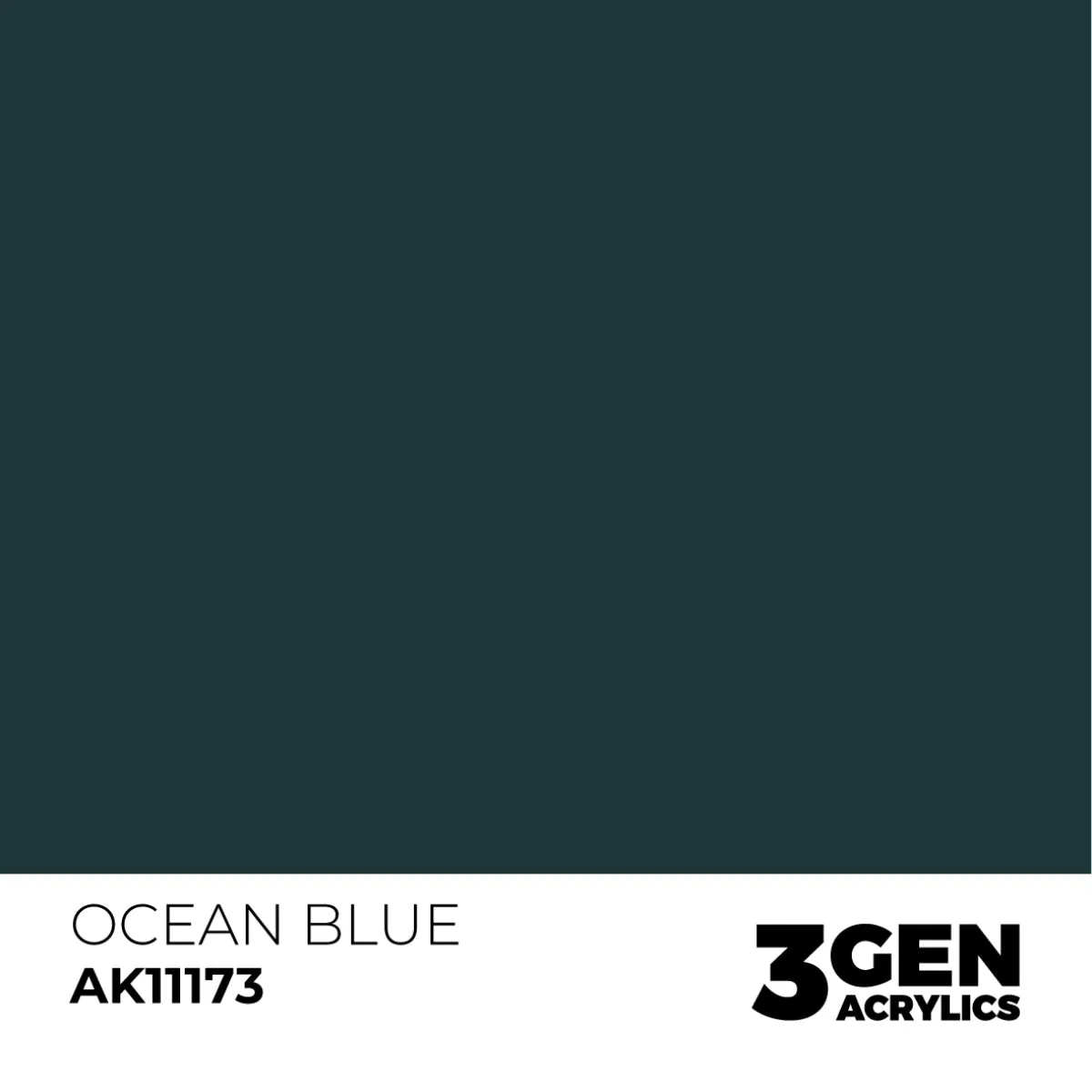 AK Interactive 3rd Gen peinture Ocean Blue 17ml bleu