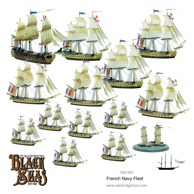 Bolt Action Cruel Seas French Navy Fleet flotte française 1770–1830