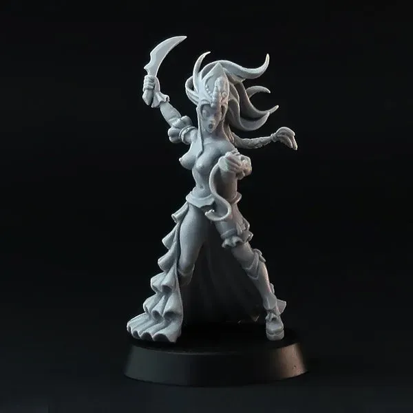 Brother Vinni Dark Elf Sorceress figurine résine 32mm