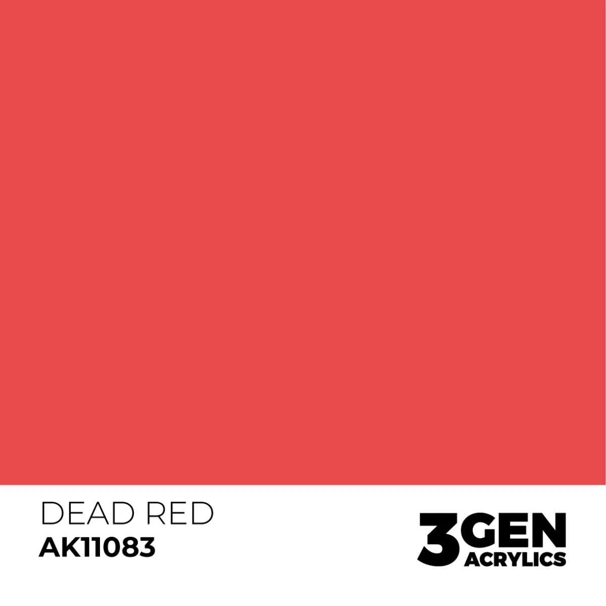 Bolt Action Dead Red peinture acrylique rouge 17 ml