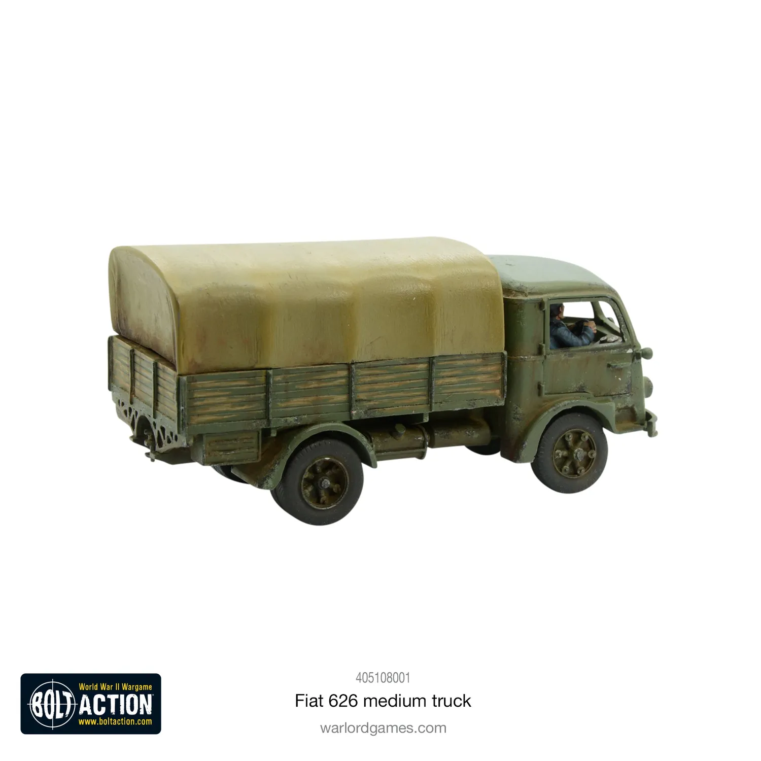 Bolt Action Fiat 626 camion moyen résine métal