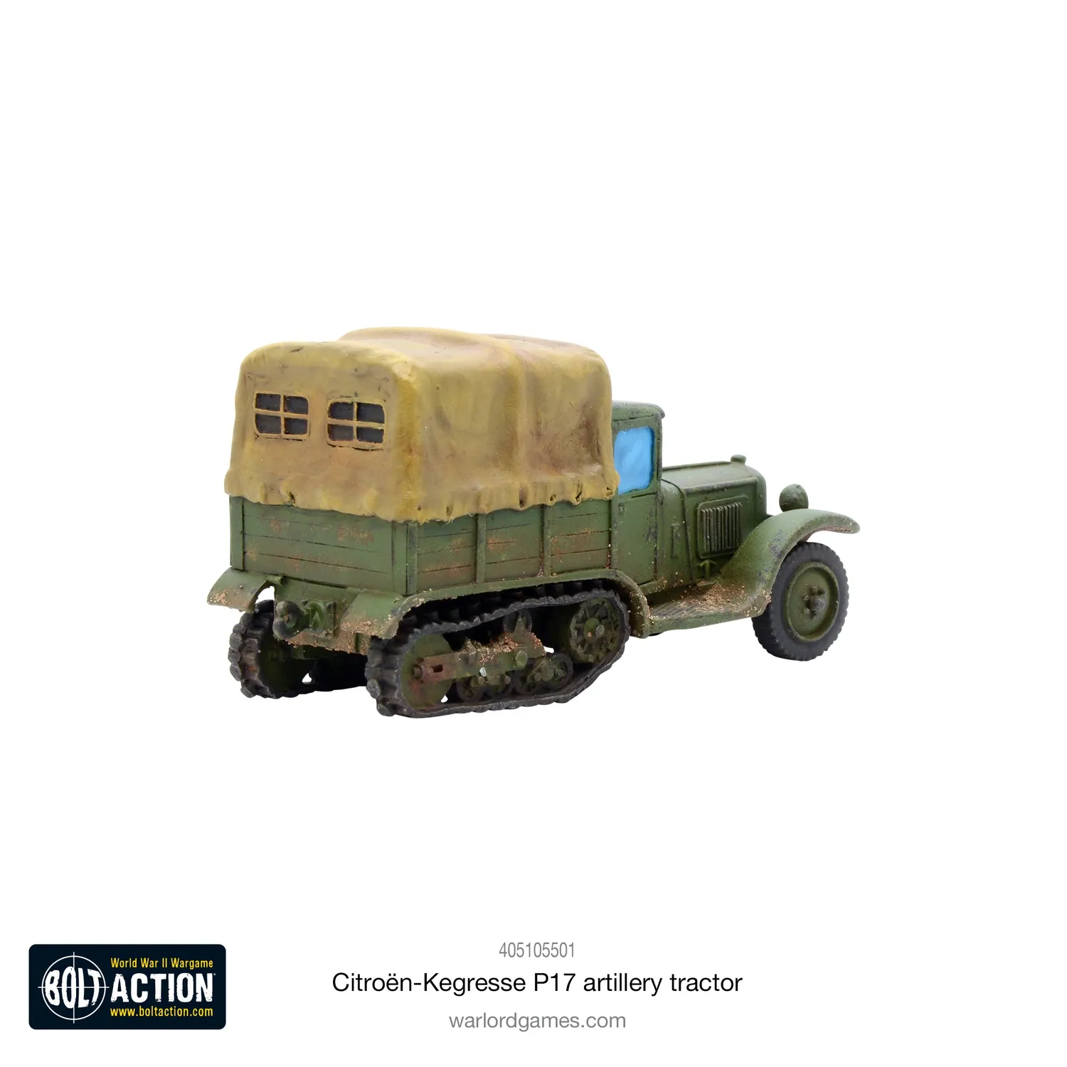Bolt Action Citroën Kégresse P17 tracteur artillerie résine