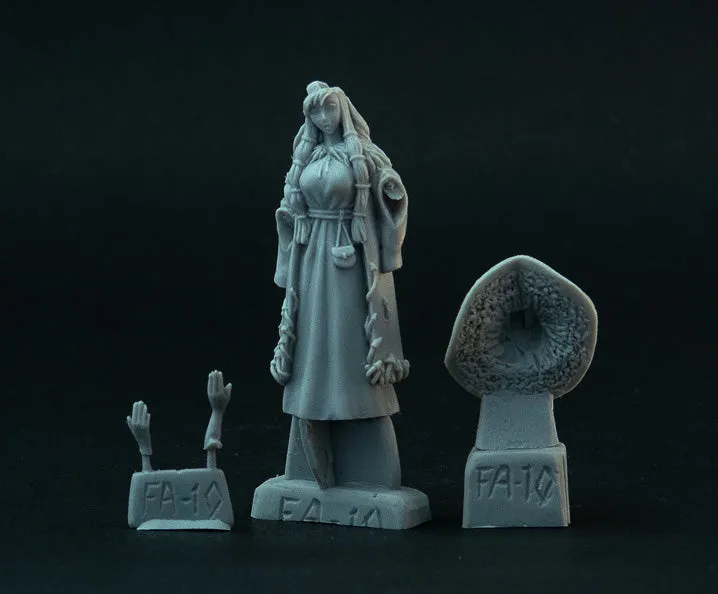 Brother Vinni Witch of Mushrooms figurine en résine 28mm sorcière