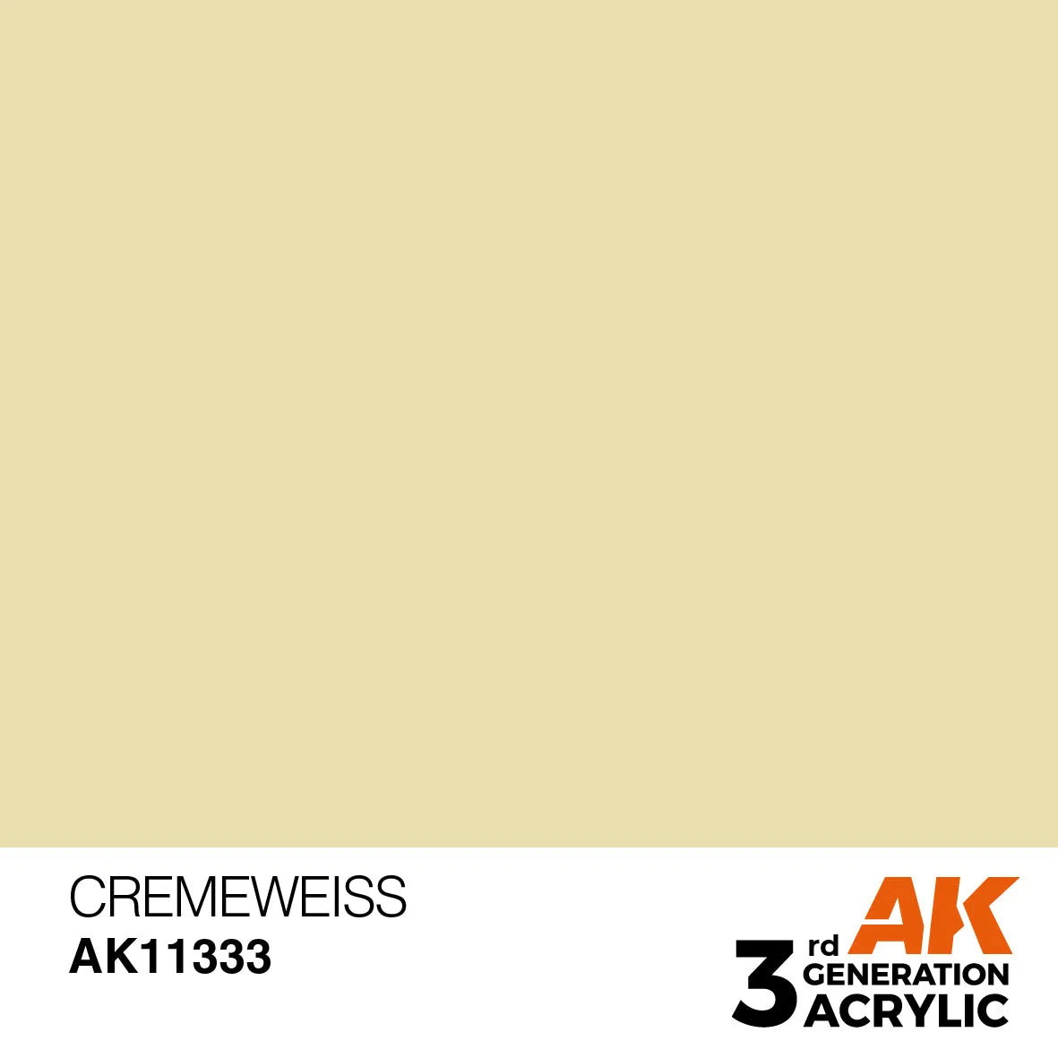 AK Interactive 3Gen Cremeweiss peinture acrylique 17 ml beige