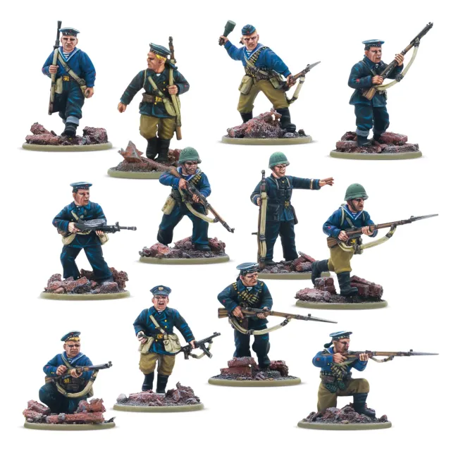 Bolt Action Brigade navale soviétique escouade résine 12 fig