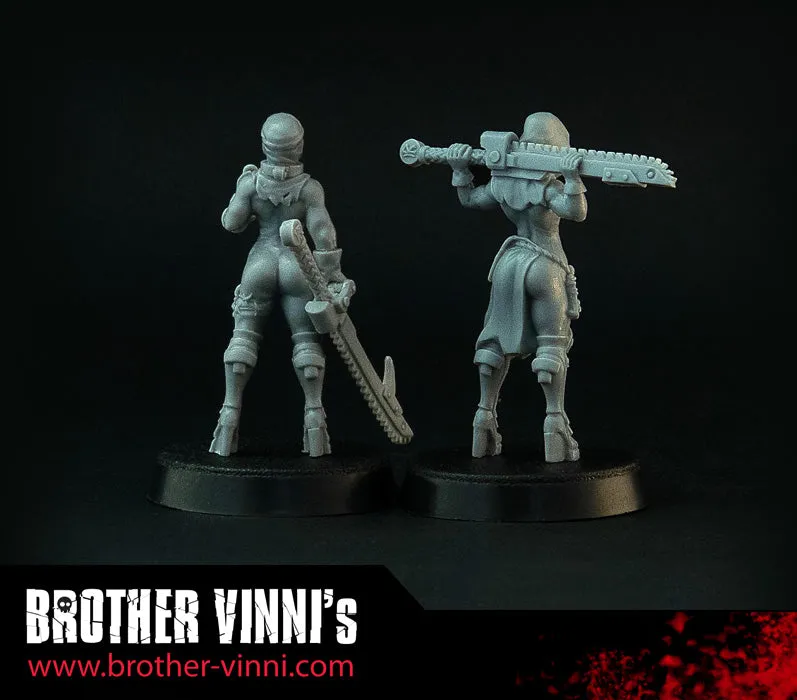 Brother Vinni Space Nuns Sisters figurine 28 mm prière
