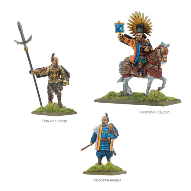 Bolt Action Pike & Shotte Daimyos figurines x3 samouraï résine