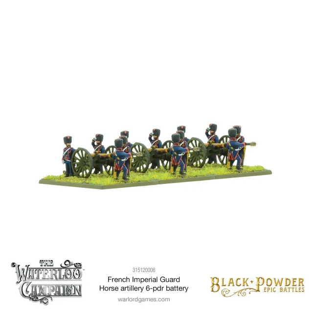 Bolt Action Black Powder Epic Battles: Waterloo - French Imperial Guard Horse artillery 6-pdr battery