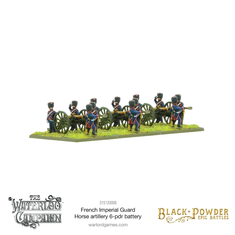 Bolt Action Black Powder Epic Battles: Waterloo - French Imperial Guard Horse artillery 6-pdr battery