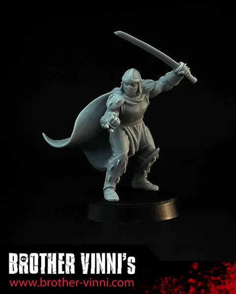 Brother Vinni Schröder the Evil Ninja figurine résine 28mm