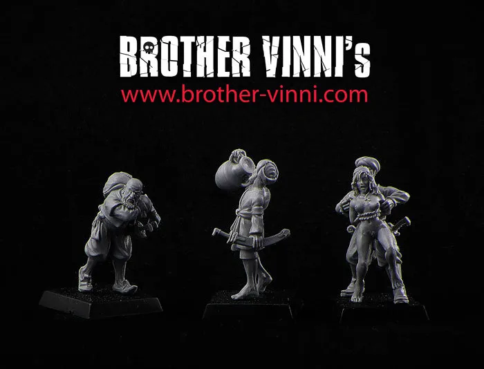 Brother Vinni Arabian Marauders figurines en résine 28mm x4 Sarrasins