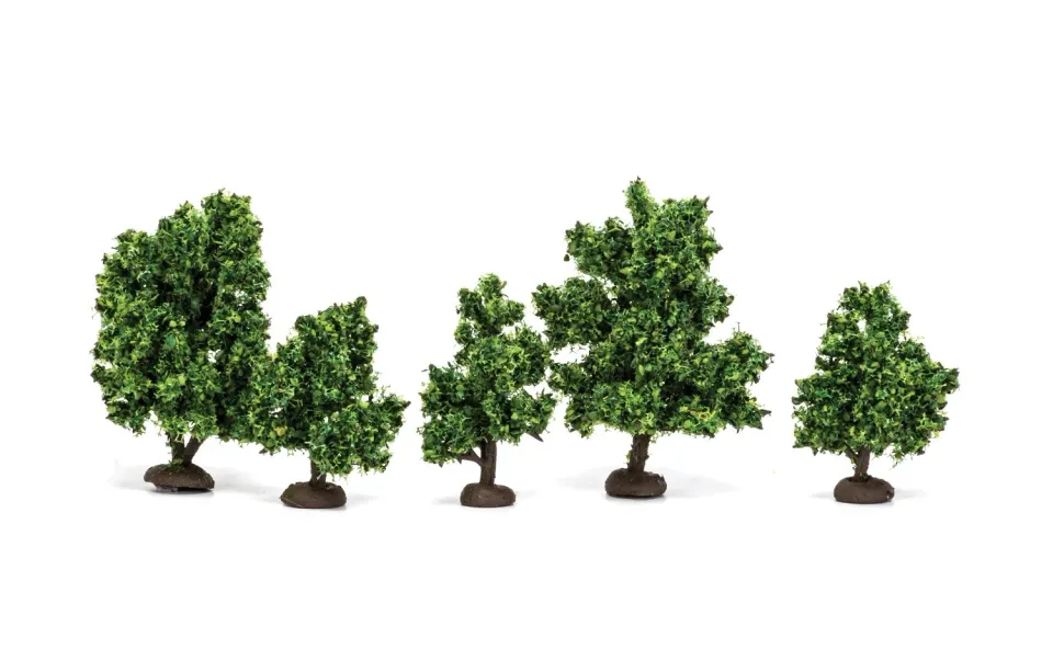 Bolt Action Bushes (3cm-4cm) - set of 5 bushes buissons 1:76