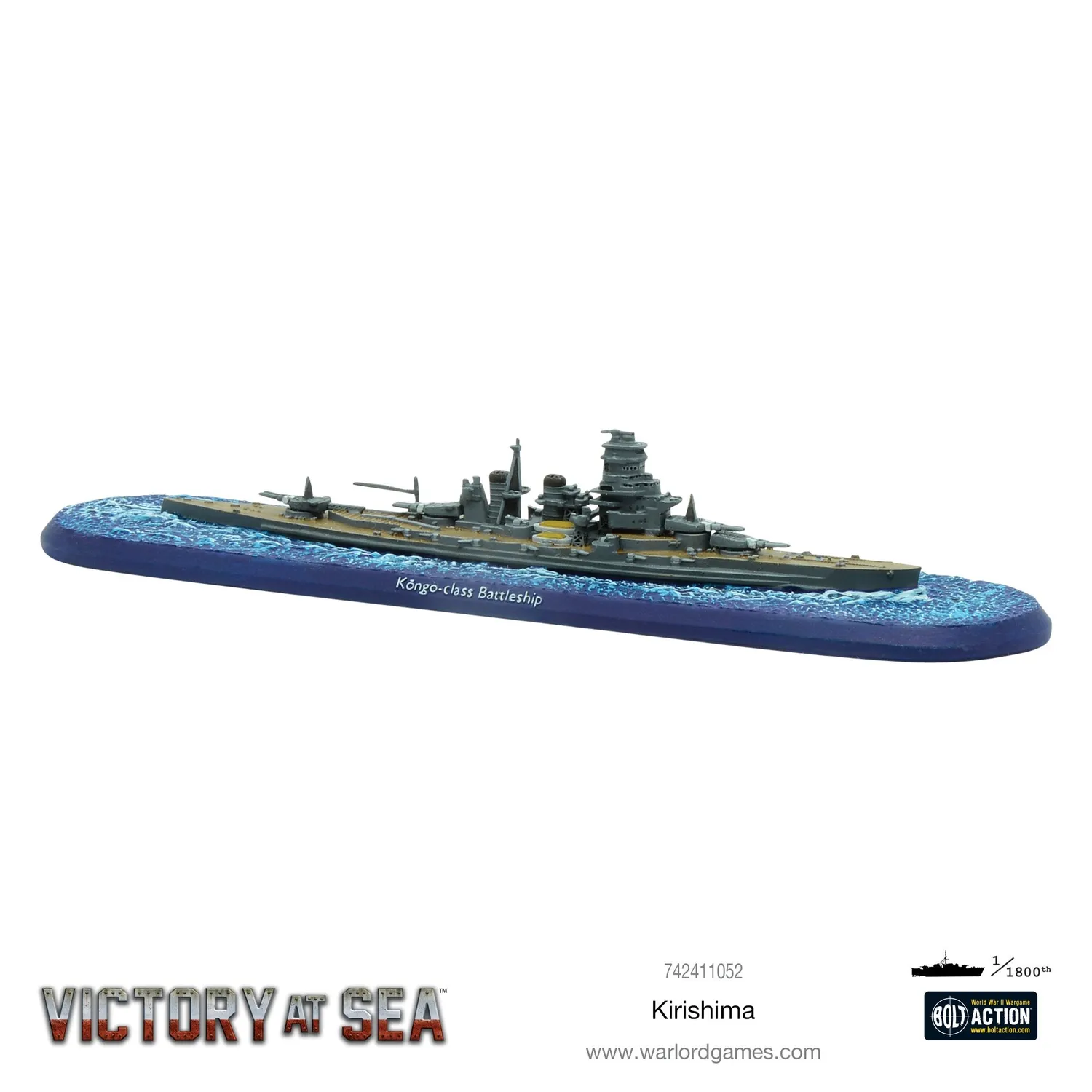 Bolt Action Victory at Sea Kirishima navire figurine résine