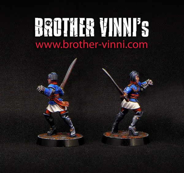 Brother Vinni Female Fleet Officer Miniature figurine résine 28 mm