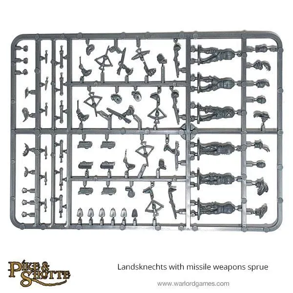 Bolt Action Landsknechts missile grappe figurines plastique