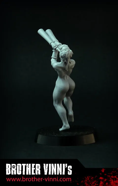 Brother Vinni Female Hoplite Musician figurine grecque 28 mm