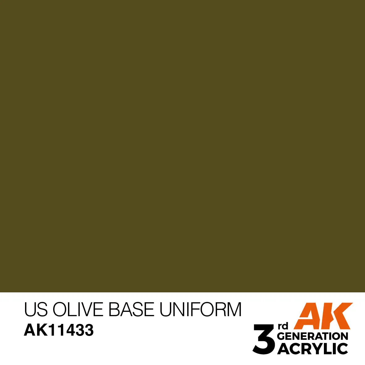 AK Interactive 3Gen US Olive Base Uniform peinture 17ml