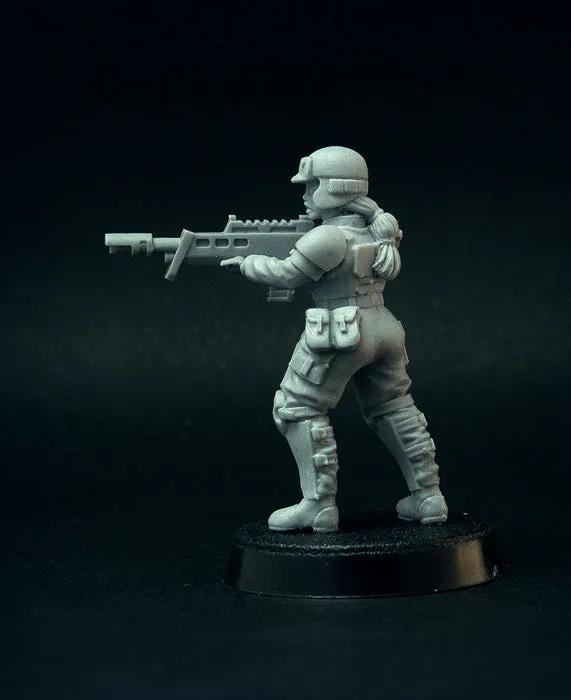Brother Vinni Guard Girls soldats figurines résine 28mm lot de 8
