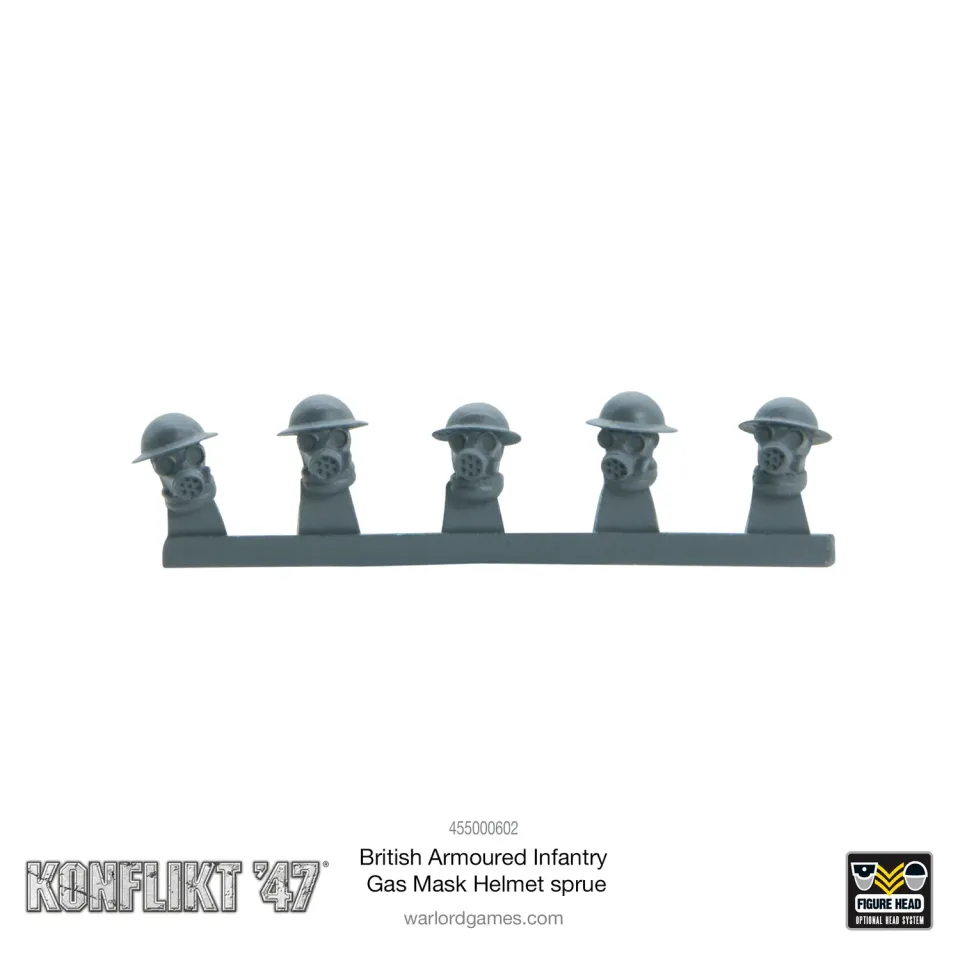 Warlord Games Konflikt 47 British Armoured Infantry grappe casques