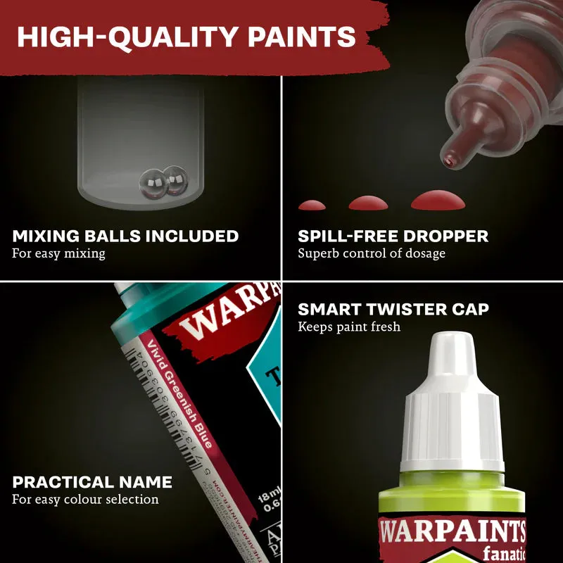 Army Painter Warpaints Fanatic Wargamers Set 102 peintures + dragon