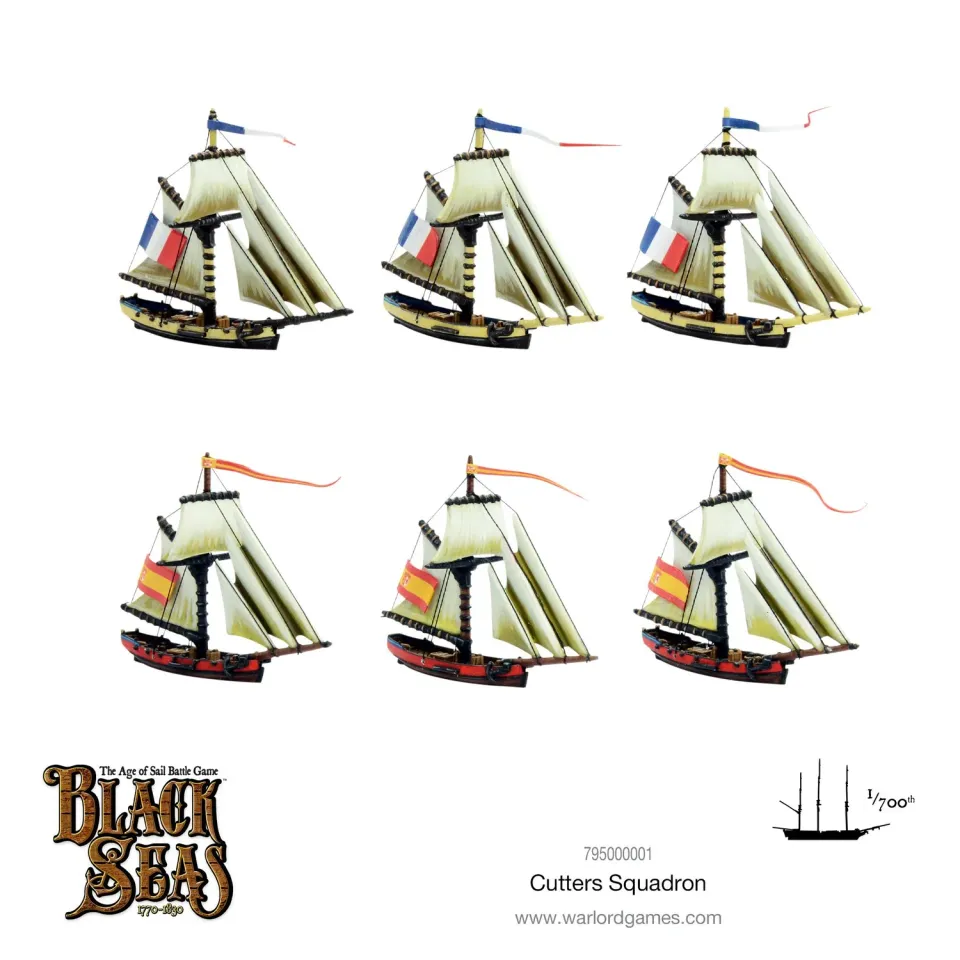Bolt Action Black Seas Cutters Squadron escadre cotres