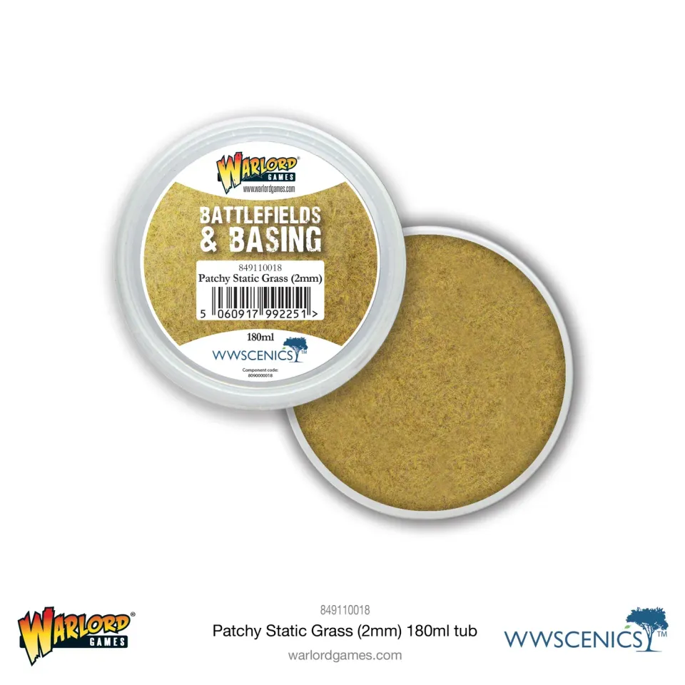 War World Scenics Battlefields Patchy herbe statique 2 mm 180 ml