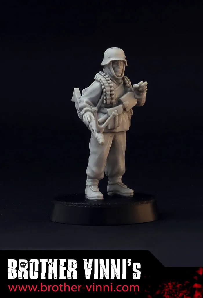 Brother Vinni soldat allemand MG42 figurine résine 28mm