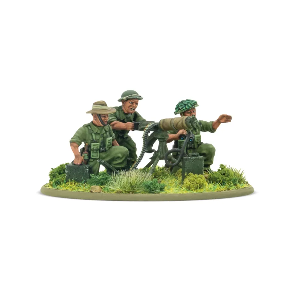 Bolt Action Gurkha MMG Team mitrailleuse Vickers résine
