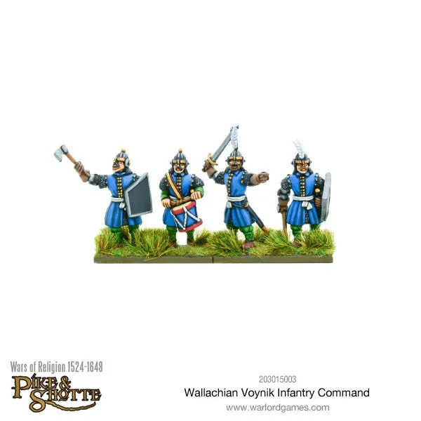 Bolt Action Pike & Shotte Wallachian Voynik Infantry command figurines métal