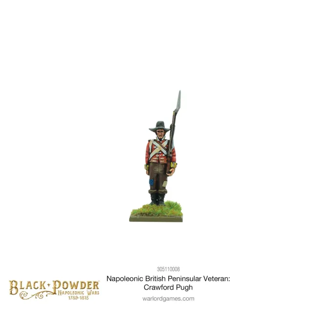 Bolt Action Black Powder Crawford Pugh figurine résine vétéran