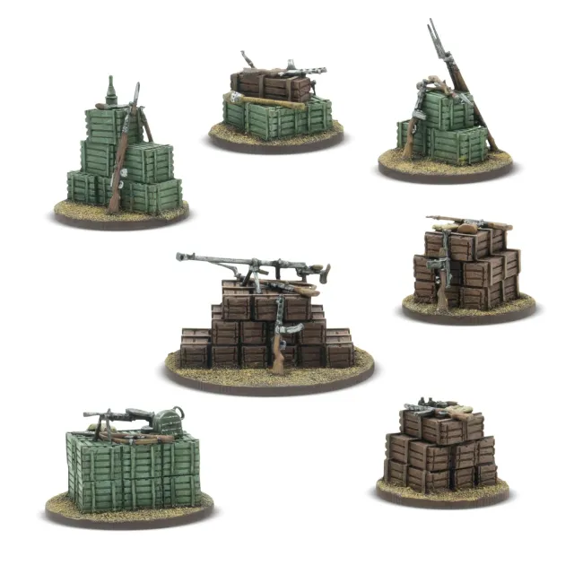 Bolt Action Marqueurs Objectif soviétiques 7 pièces