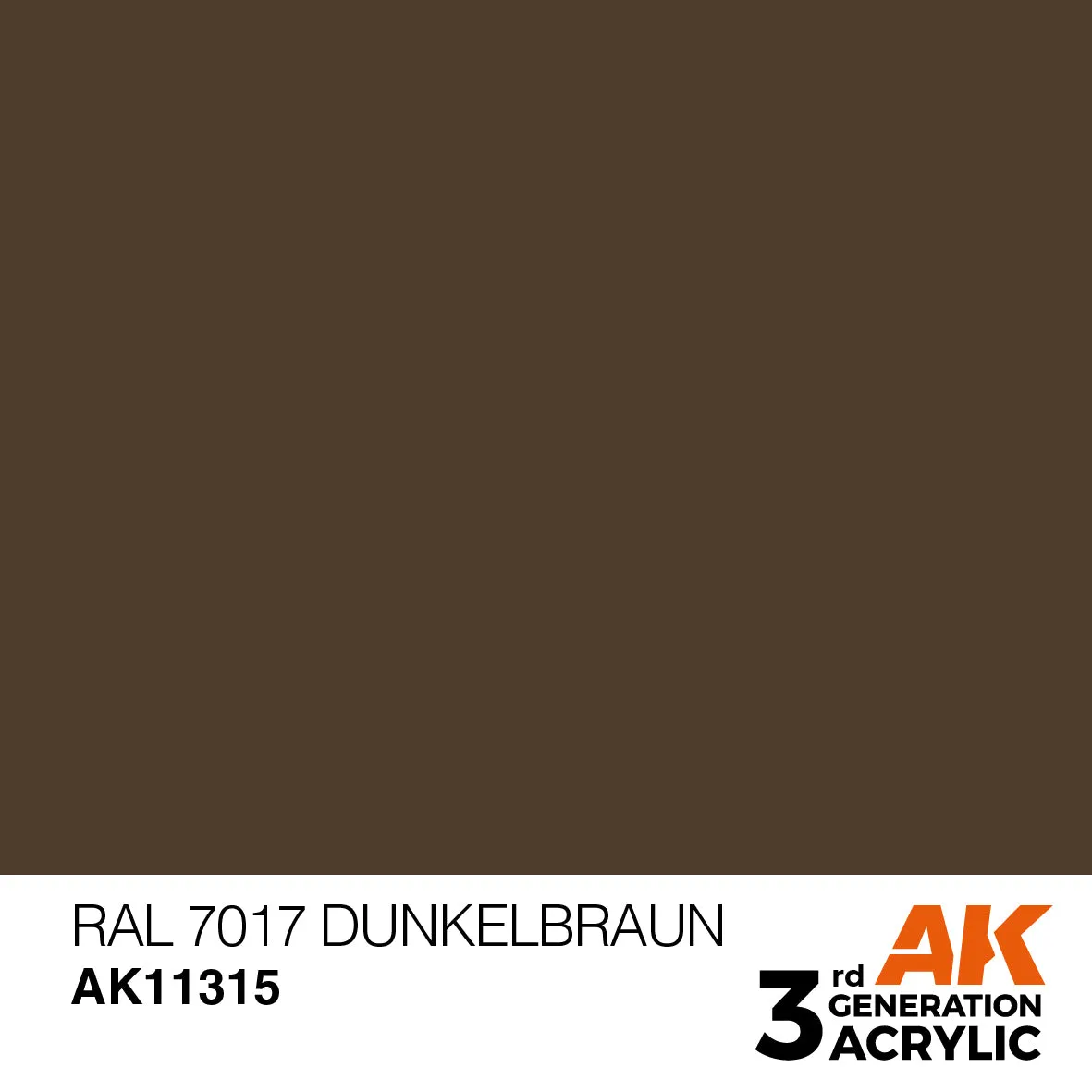 AK Interactive 3Gen RAL 7017 Dunkelbraun peinture 17 ml