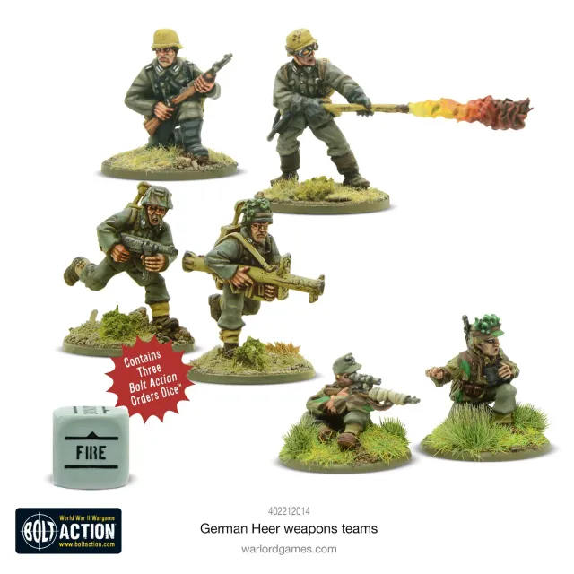 Bolt Action German Heer weapon teams équipes d’armes