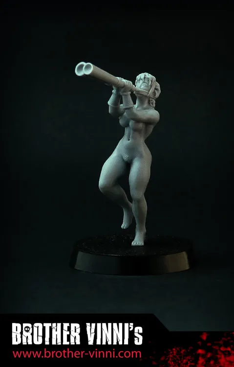 Brother Vinni Female Hoplite Musician figurine grecque 28 mm