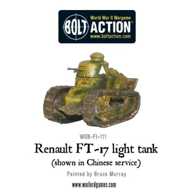 Warlord Games Bolt Action Renault FT-17 char miniature 1/56