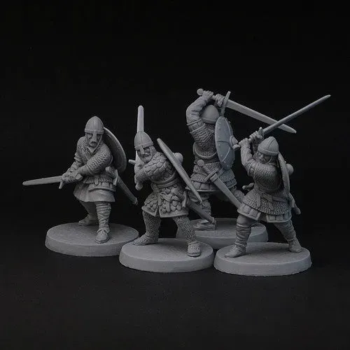 Brother Vinni SAGA Norman Knights figurines 28mm x4