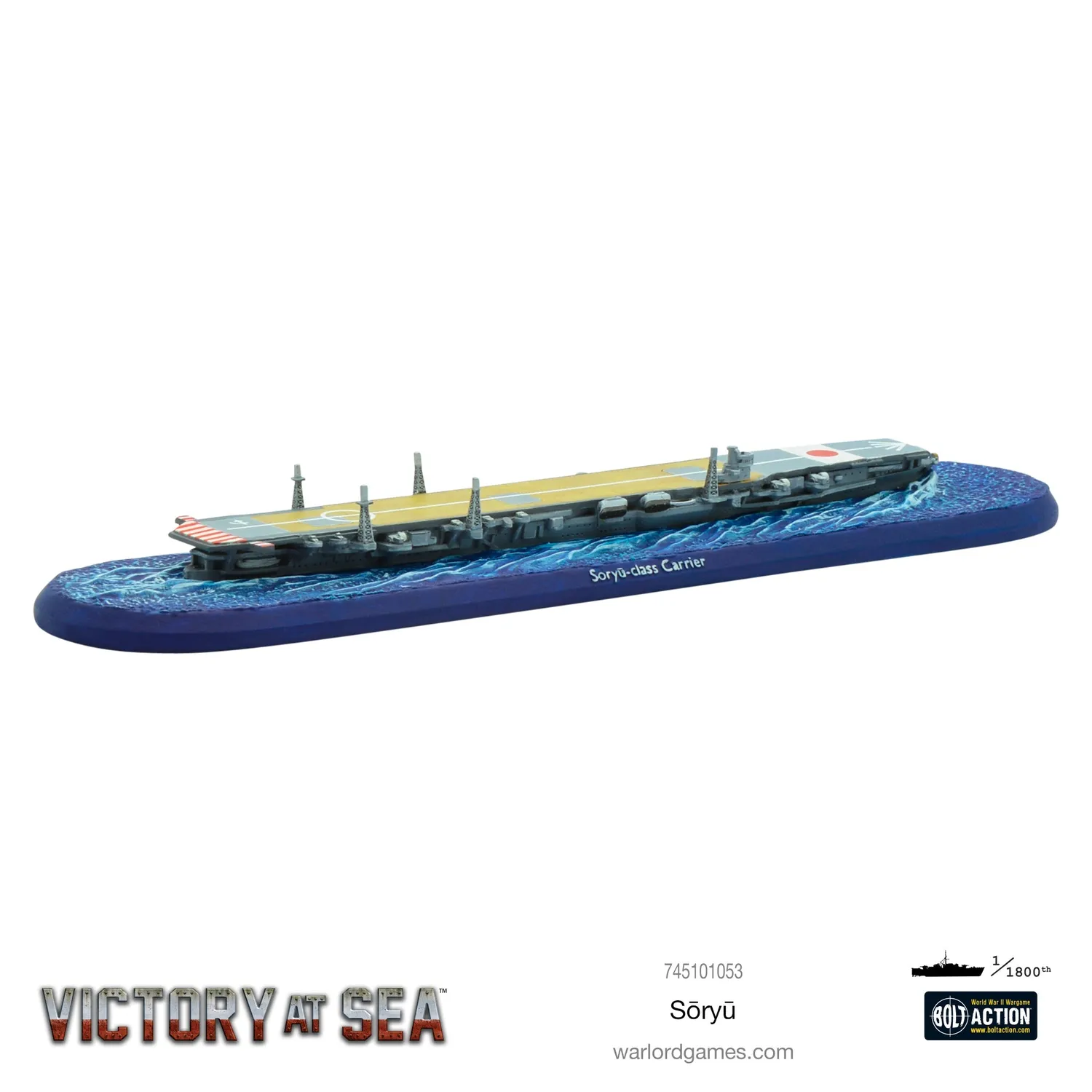 Bolt Action Victory at Sea Soryu porte-avions résine métal