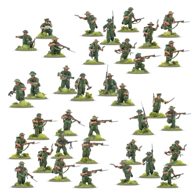 Bolt Action Gurkha Infantry Platoon peloton d’infanterie 30 figurines